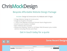 Tablet Screenshot of chrismockdesign.com